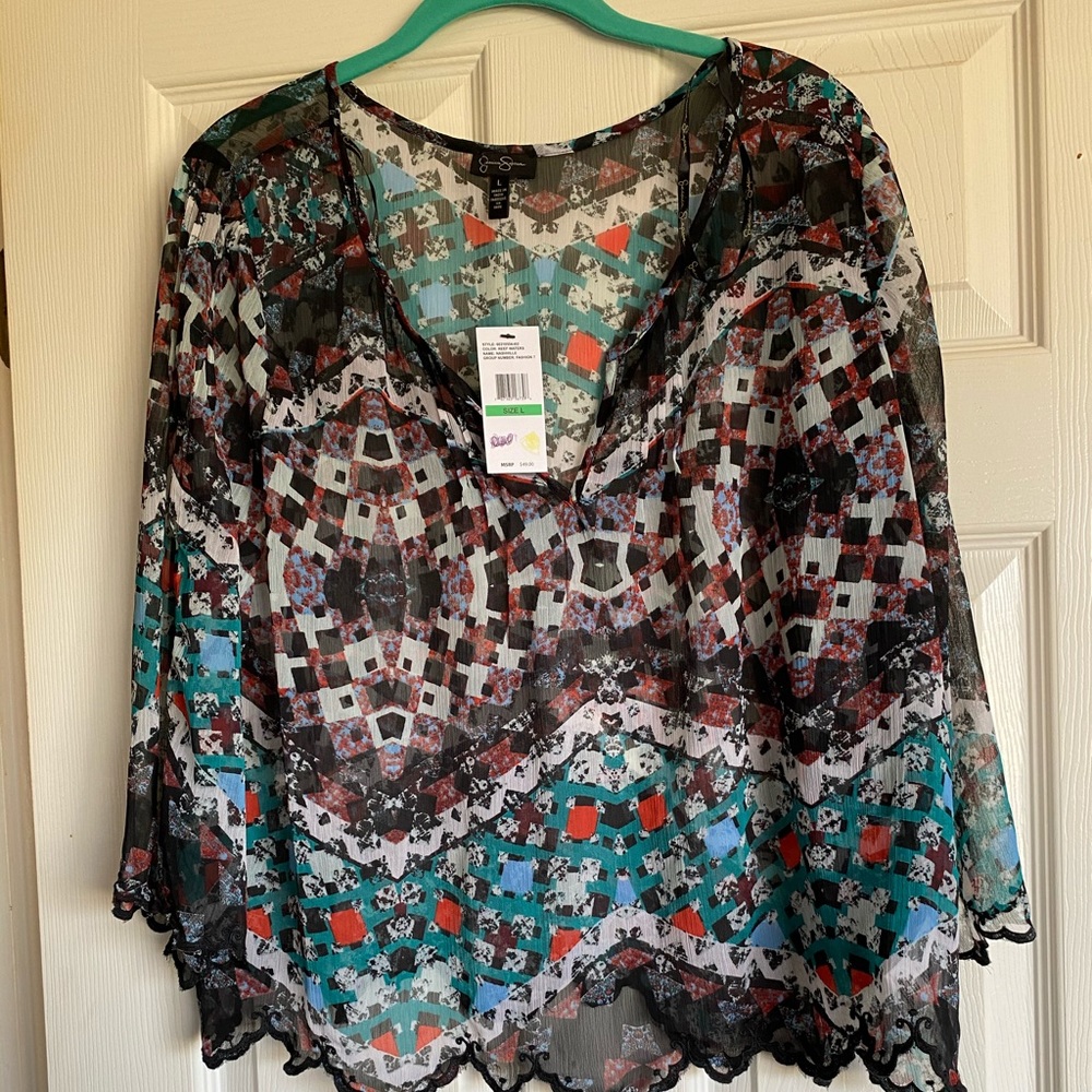 NWT Boho Jessica Simpson Blouse